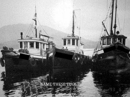 N Nam NAME THESE TUGS. Pilots and Tugs: A Timeless Relationship Presentation to the 2013 BC Tugboat Industry Conference Captain Fred Denning, Vice-President,