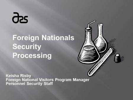 Foreign Nationals Security Processing