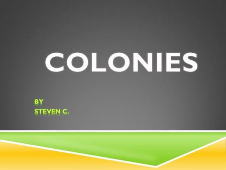 THREE REGIONS OF THE 13 COLONIES The states in the New England Colony are Massachusetts, New Hampshire, Connecticut, and Rhode Island The states in.