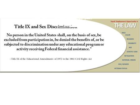 Why does UA care about Title IX compliance? The UA System takes the safety and security of our students, faculty, staff and visitors seriously. Title.