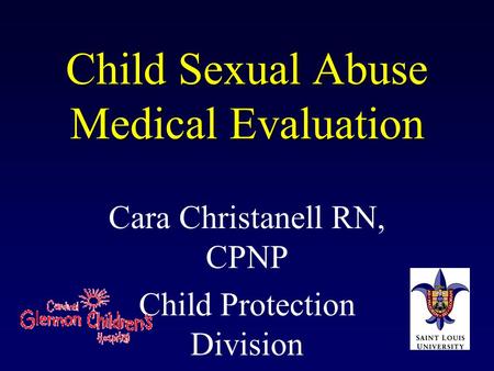 Child Sexual Abuse Medical Evaluation