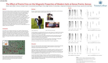 Low-field Magnetic Susceptibility (χ) reflects the ease in which sediments are magnetized when exposed to a magnetic field and depends on the concentration.