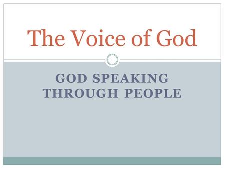 GOD SPEAKING THROUGH PEOPLE The Voice of God. MAKE ME A BLESSING LIST THE YOUTH NEED TO BORROW RAKES FOR THIS WEEK – 12 RAKES WORK DAY FOR CHURCH – SATURDAY,