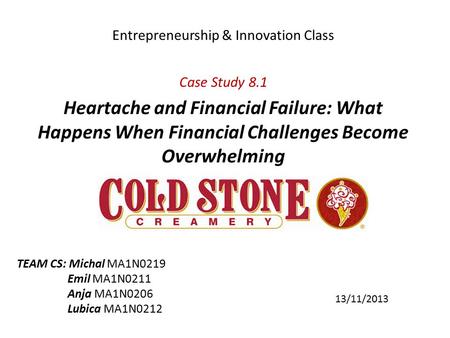 Entrepreneurship & Innovation Class