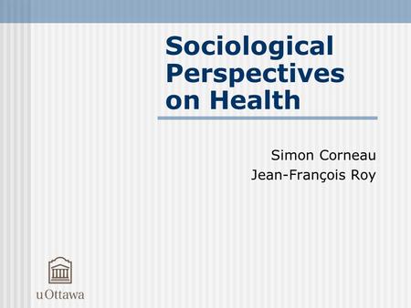 Sociological Perspectives on Health