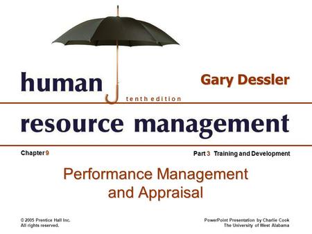 Performance Management and Appraisal