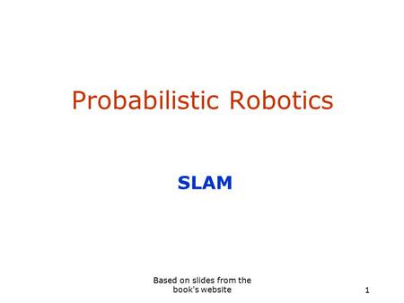 Probabilistic Robotics