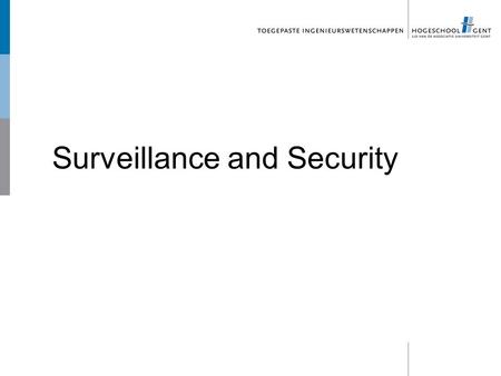 Surveillance and Security