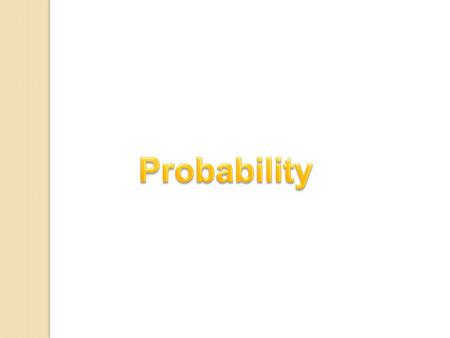 Probability.