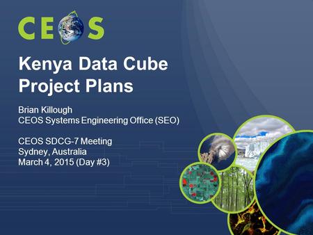 Kenya Data Cube Project Plans