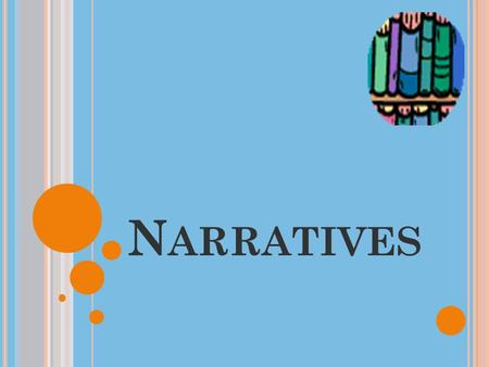 N ARRATIVES. N ARRATIVE A Narrative is a STORY. Narrative ~ A fictional story: you can make up all of the events. Personal Narrative~ A TRUE story about.