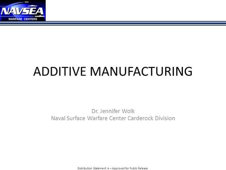 ADDITIVE MANUFACTURING