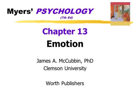 Myers’ PSYCHOLOGY (7th Ed)