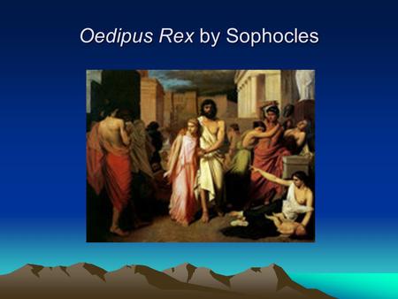 Oedipus Rex by Sophocles Antigone Leads Oedipus out of Thebes by Charles Francois Jalabeat.