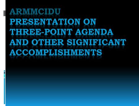 CIDG-ARMM AOR CIDT HQS The Criminal Investigation and Detection Group – Autonomous Region in Muslim Mindanao (CIDG-ARMM) covers (2) provinces composed.