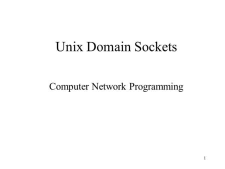 Computer Network Programming