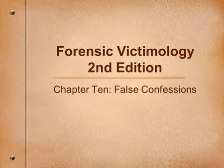 Forensic Victimology 2nd Edition