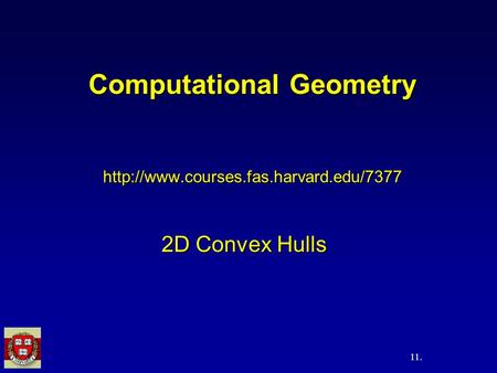 Computational Geometry