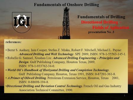 Fundamentals of Onshore Drilling