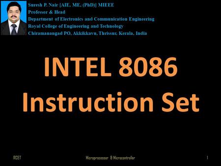 Microprocessor & Microcontroller