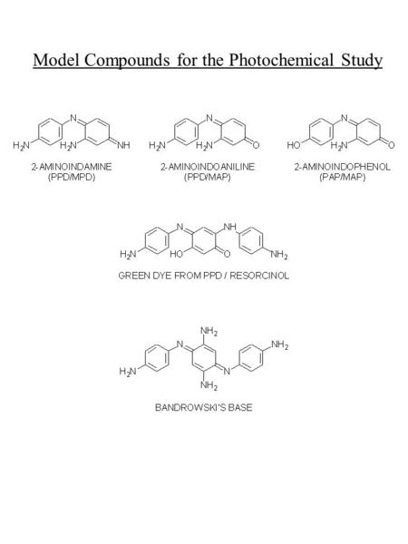 Model Compounds for the Photochemical Study. Mechanism of Coupling Reaction Primary factors controlling the overall reaction need to be understood. Possible.