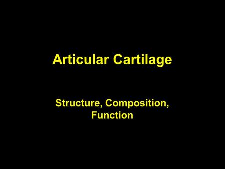 Structure, Composition, Function