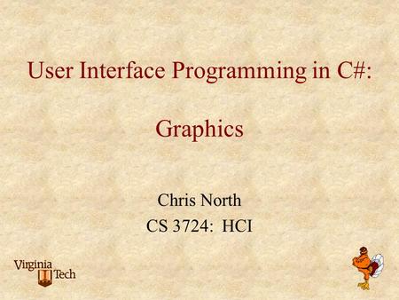 User Interface Programming in C#: Graphics