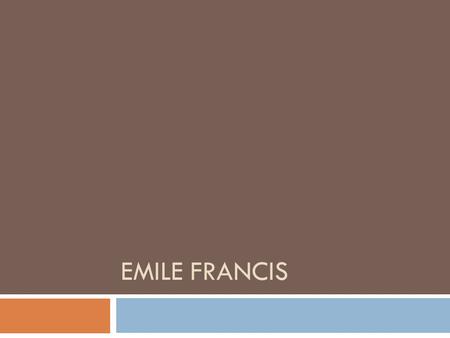 EMILE FRANCIS. Who are they?  Emile Francis “The Cat” was born on September 13, 1926. Emile landed the head coaching job with the Rangers from 1965 to.