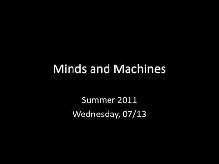 Summer 2011 Wednesday, 07/13. Formal Systems: The ELI System The ELI-system uses only three letters of the alphabet: E, L, I. It has a single axiom, EI,