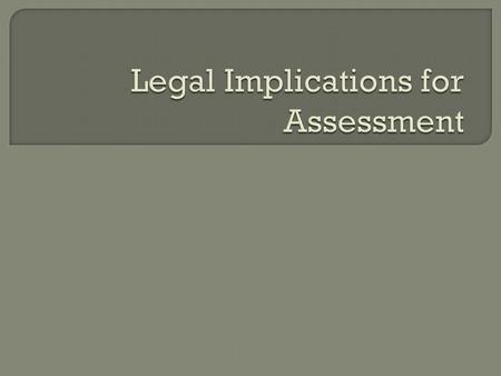  Dianna vs. the Board of Education 1970 Filed on behalf of 9 students who were Mexican American Placed in classes for special education after a test.