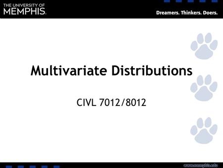 Multivariate Distributions