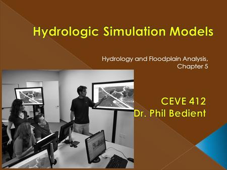 Hydrologic Simulation Models