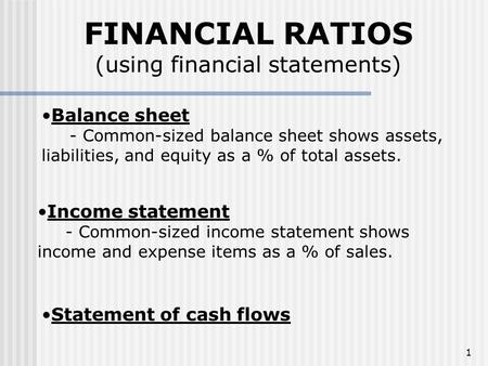 (using financial statements)