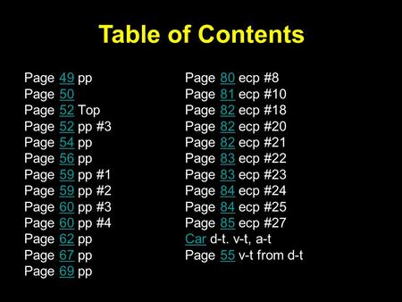 Page 49 ppPage 80 ecp #84980 Page 50 Page 81 ecp #105081 Page 52 Top Page 82 ecp #185282 Page 52 pp #3 Page 82 ecp #205282 Page 54 pp Page 82 ecp #215482.