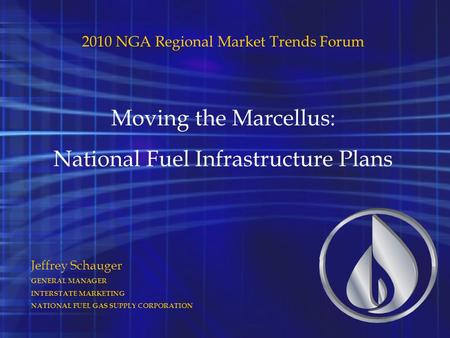 National Fuel Infrastructure Plans