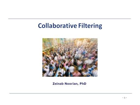 Collaborative Filtering