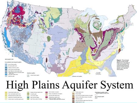 High Plains Aquifer System. Major rivers crossing the High Plains Platte River Canadian River Arkansas River.