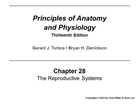 Principles of Anatomy and Physiology