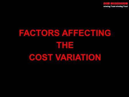 FACTORS AFFECTING THE COST VARIATION. PRESENTATION STRUCTURE External Development Works External Development Works –Civil Works –Plumbing Works –Electrical.