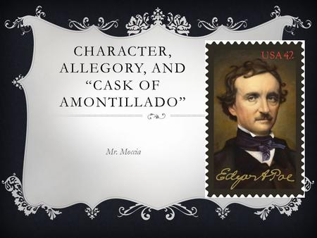 Character, allegory, and “Cask of amontillado”