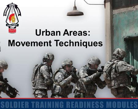 Urban Areas: Movement Techniques.