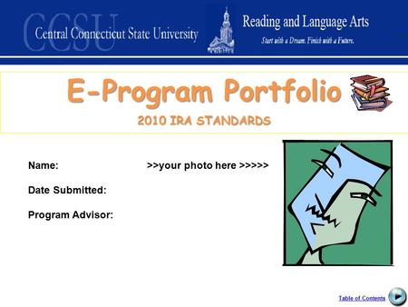 E-Program Portfolio 2010 IRA STANDARDS