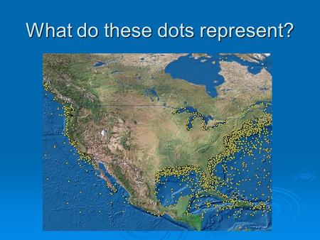 What do these dots represent?. La Belle Shipwreck of La Salle's Ship DR. SOURCE PRIMARY INVESTIGATOR.