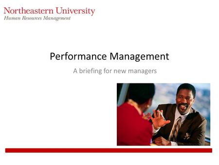 Performance Management