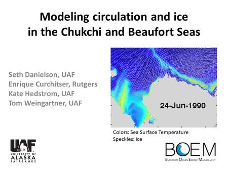 Modeling circulation and ice in the Chukchi and Beaufort Seas