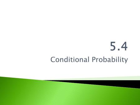 Conditional Probability