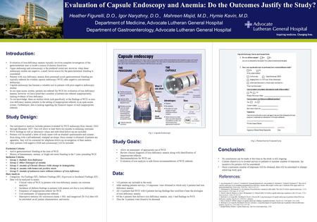 Evaluation of Capsule Endoscopy and Anemia: Do the Outcomes Justify the Study?. Introduction: Evaluation of iron-deficiency anemia typically involves complete.