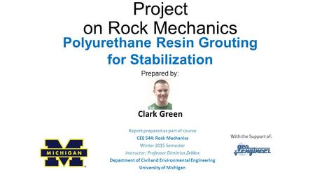 Web-based Class Project on Rock Mechanics