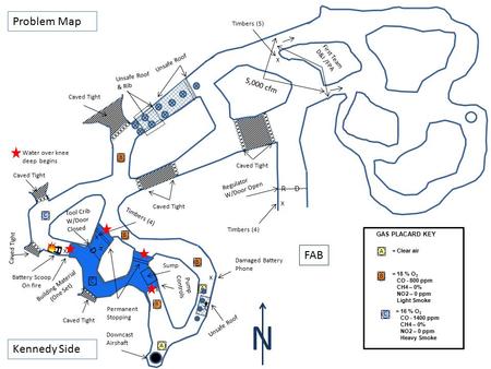 Tool Crib W/Door Closed N RD 5,000 cfm First Team D&I /FPA XXXXXXXXX Caved Tight FAB X Timbers (4) XXXX Caved Tight Unsafe Roof & Rib X Timbers (5) XXXXXXX.
