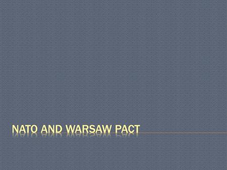 USA  Not willing to give up power gained during WWII  Believed that liberated countries of Eastern Europe should determine own government SOVIET UNION.